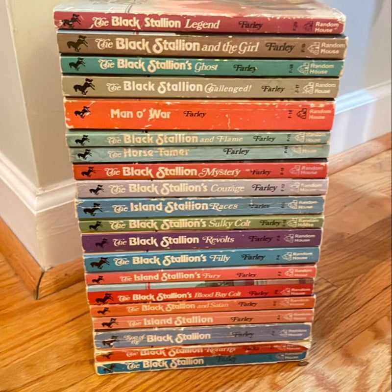 The Black Stallion Legend Series (20 books) - vintage from 1985