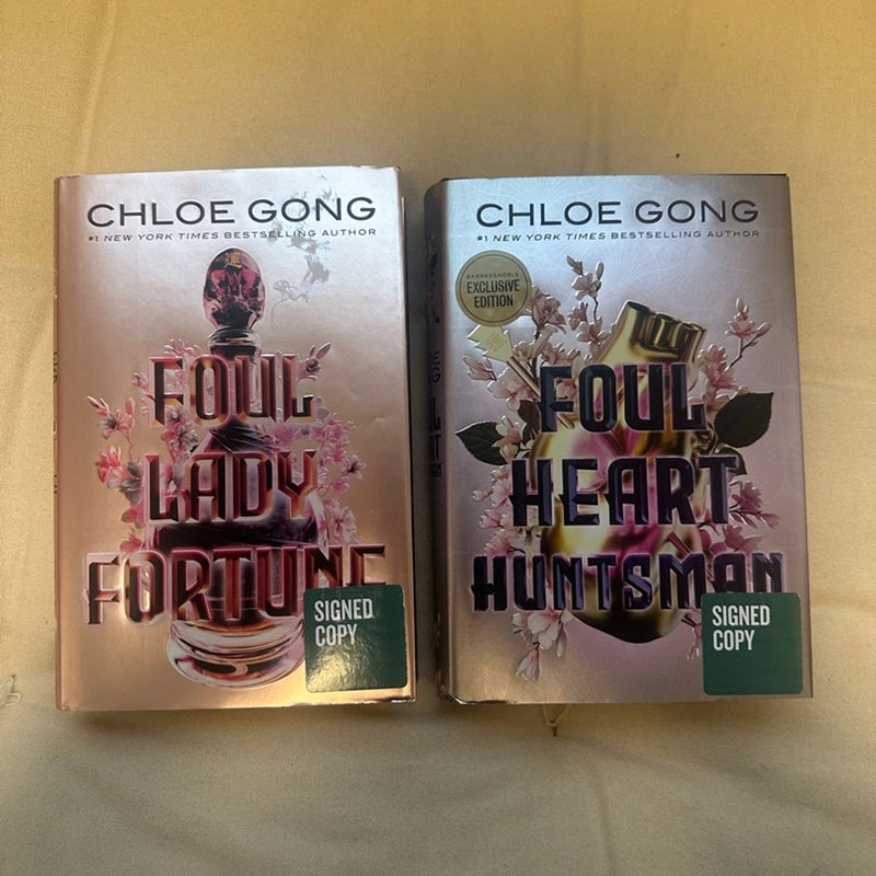 Foul lady fortune and foul heart huntsman signed chloe gong