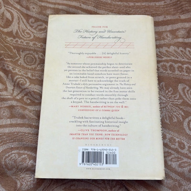 The History and Uncertain Future of Handwriting