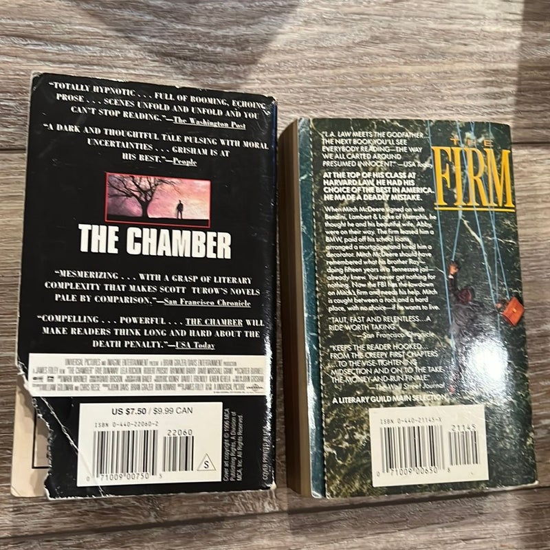 The Chamber AND The Firm (Two books)