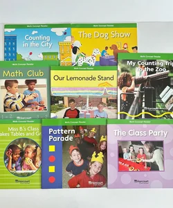 Harcourt School Publishers Math Concept Readers Bundle, 8 Books