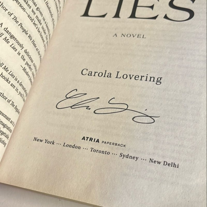 Tell Me Lies (Signed) 