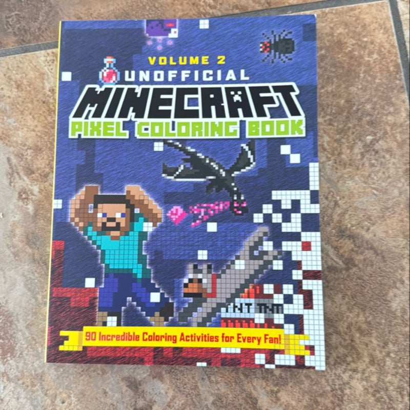 The Unofficial Minecraft Pixel Coloring Book