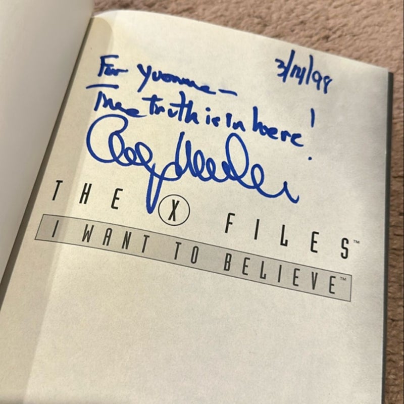 Signed copy - The Official Guide to The X-Files - Volume 3