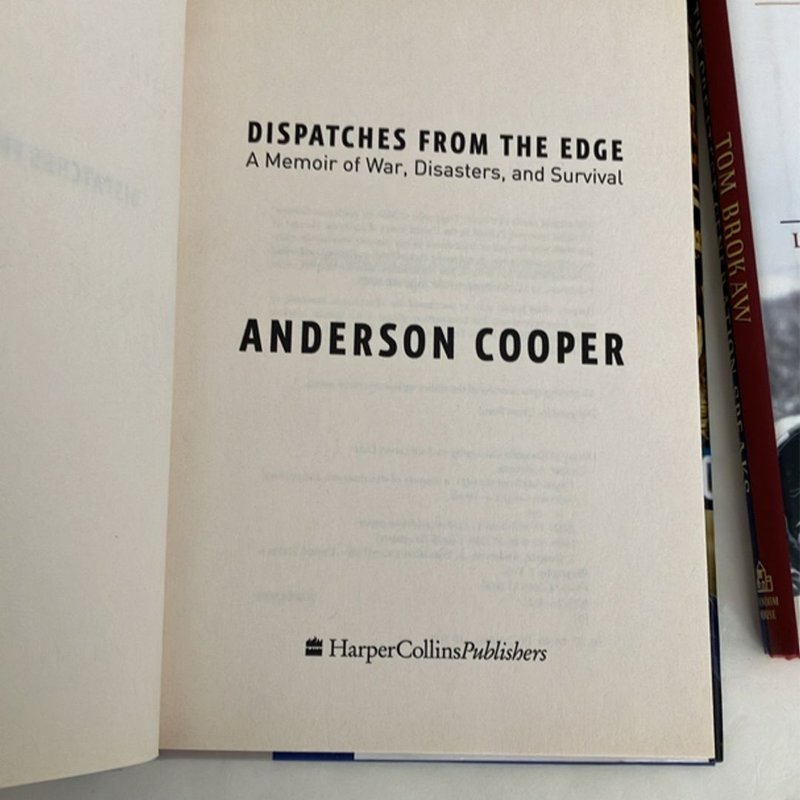 2 Book Lot News Reporter Memoir Bundle by Anderson Cooper, Tom Brokaw ...
