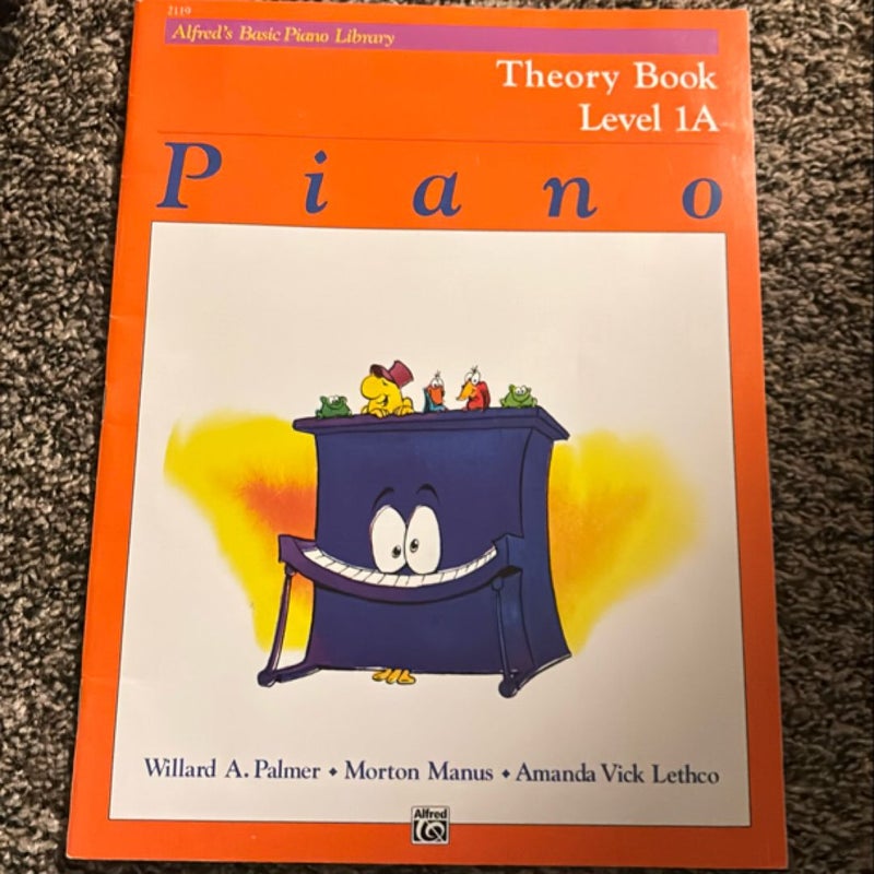 Alfred's Basic Piano Library Theory, Bk 1A