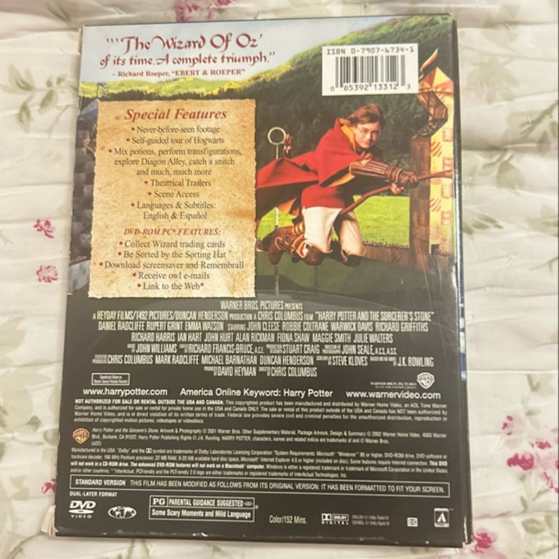 Harry Potter and the sorcerers stone DVD