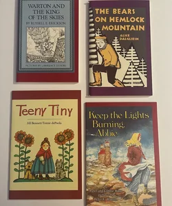 Four paperback books for children bedtime stories illustrated classics