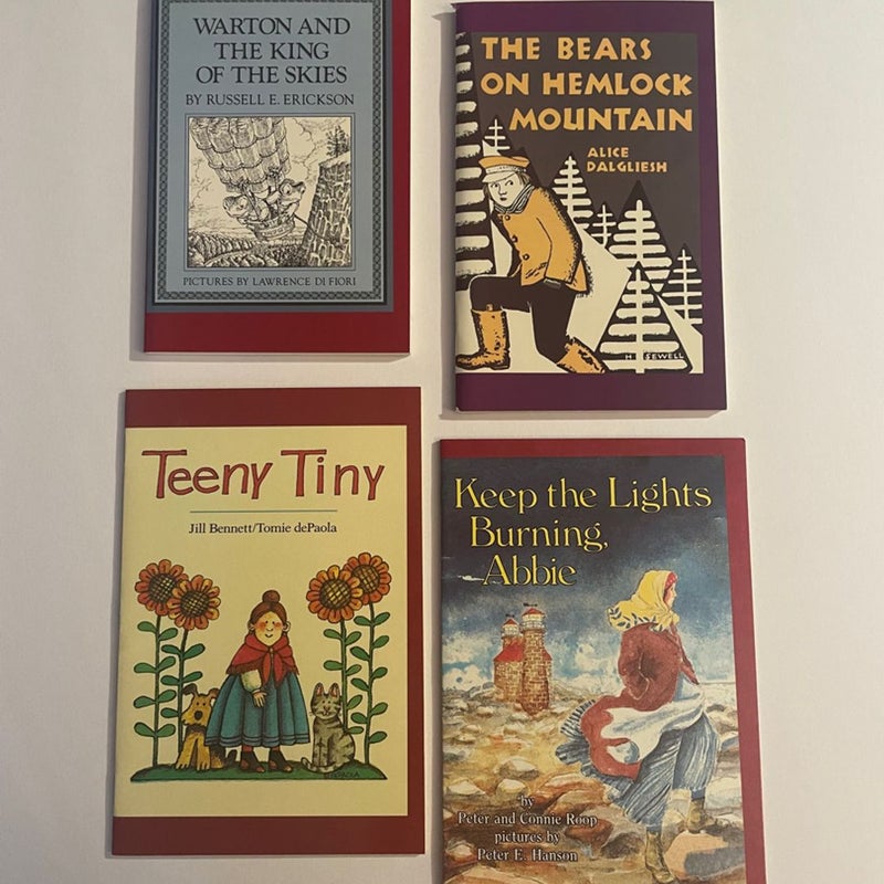Four paperback books for children bedtime stories illustrated classics