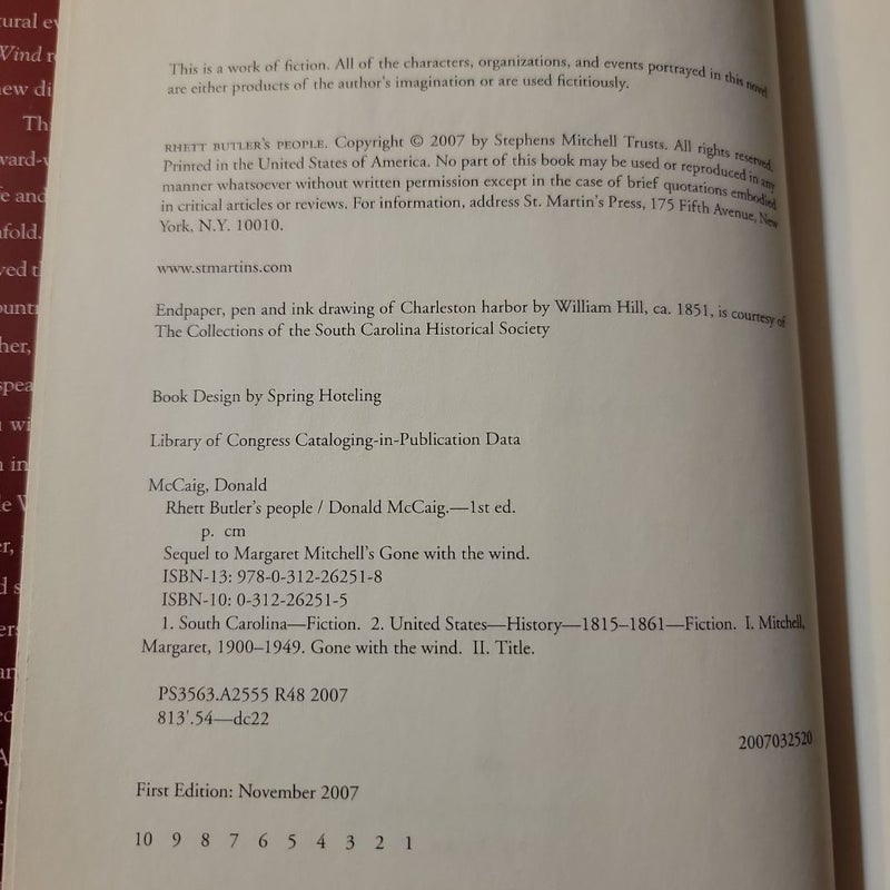 Rhett Butler's People (First Edition)