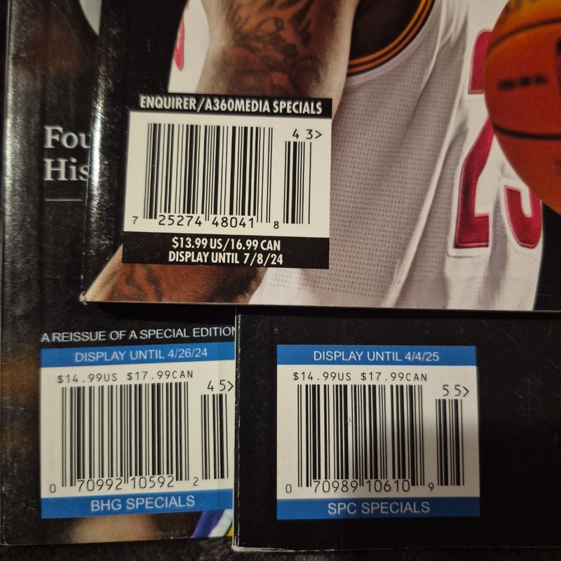3 Kobe Bryant/Basketball Magazines