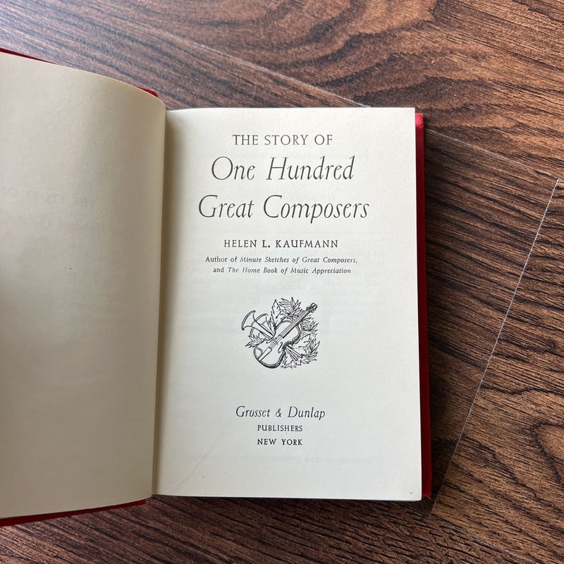 The Story of One Hundred Great Composers 