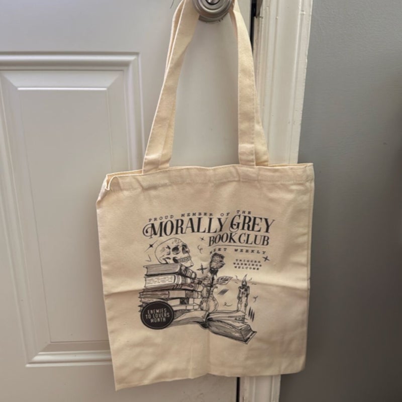 Morally Grey tote bag