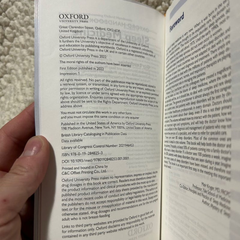 Oxford Handbook of Sleep Medicine