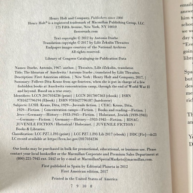 The Librarian of Auschwitz