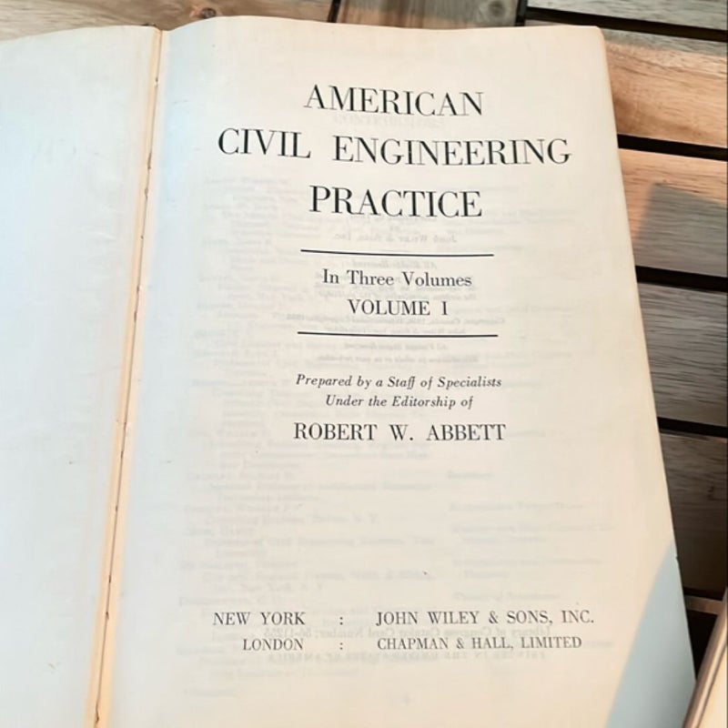 American Civil Engineering Practice (1956)