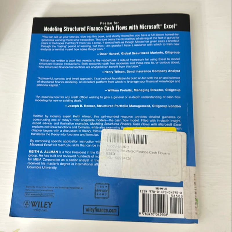 Modeling Structured Finance Cash Flows with Microsoft Excel