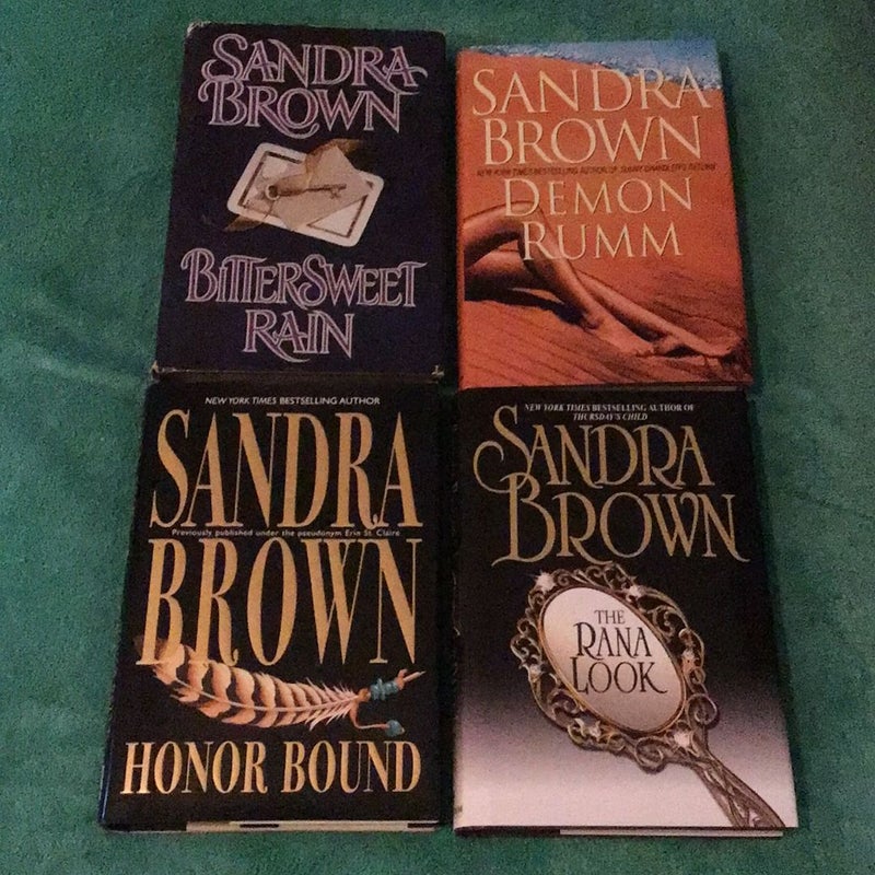 Sandra Brown Four Pack Hardcover Novels 