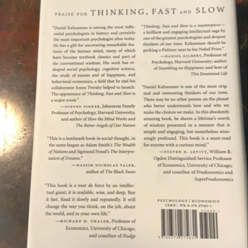 Thinking, Fast and Slow