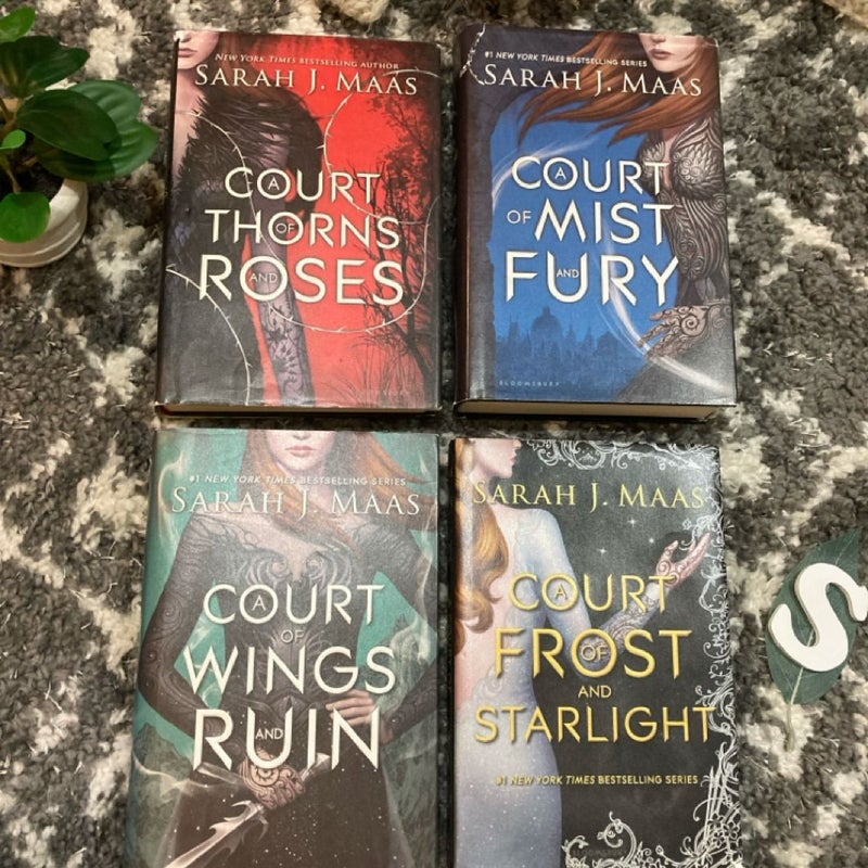 A Court of Thorns and Roses Series 1-4 Orginal Hardcover Editions