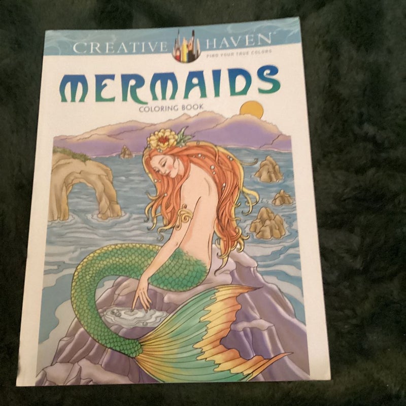 Creative Haven Mermaids Coloring Book