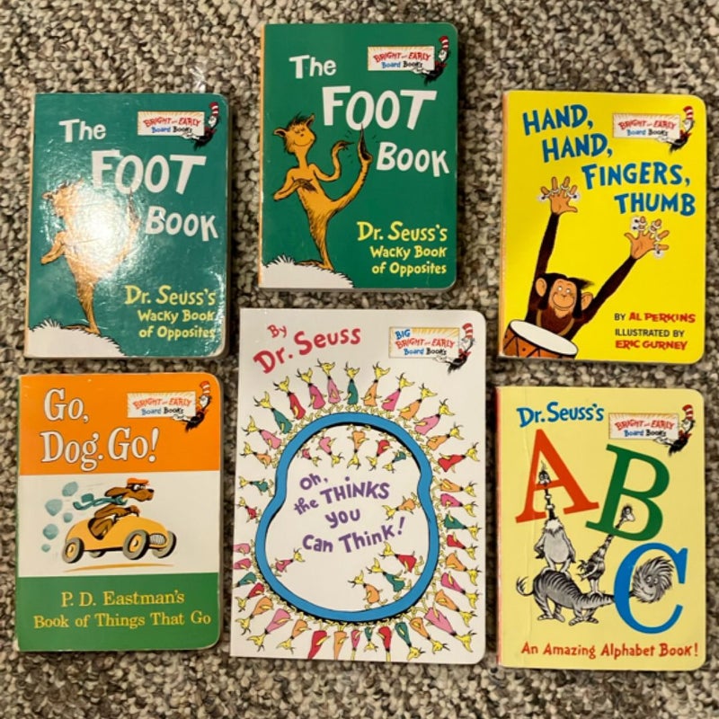 Seuss’ “Bright and Early Board Books!  BUNDLE of 6!