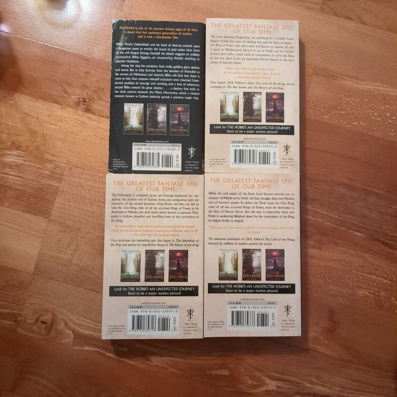 J. R. R. Tolkien 4-Book Boxed Set: the Hobbit and the Lord of the Rings ...