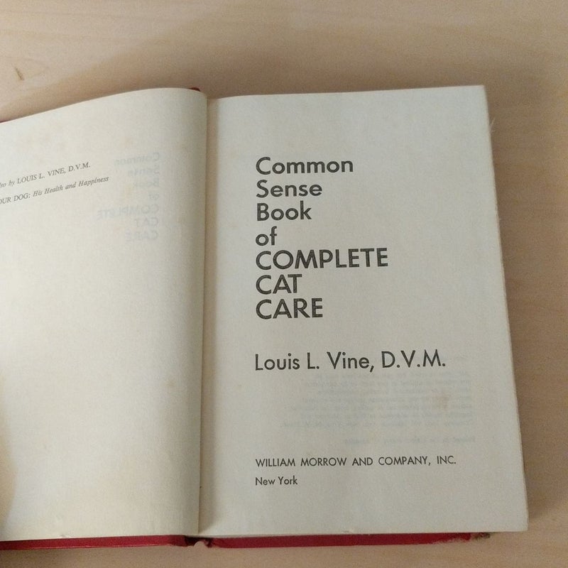 Common Sense Book of Complete Cat Care
