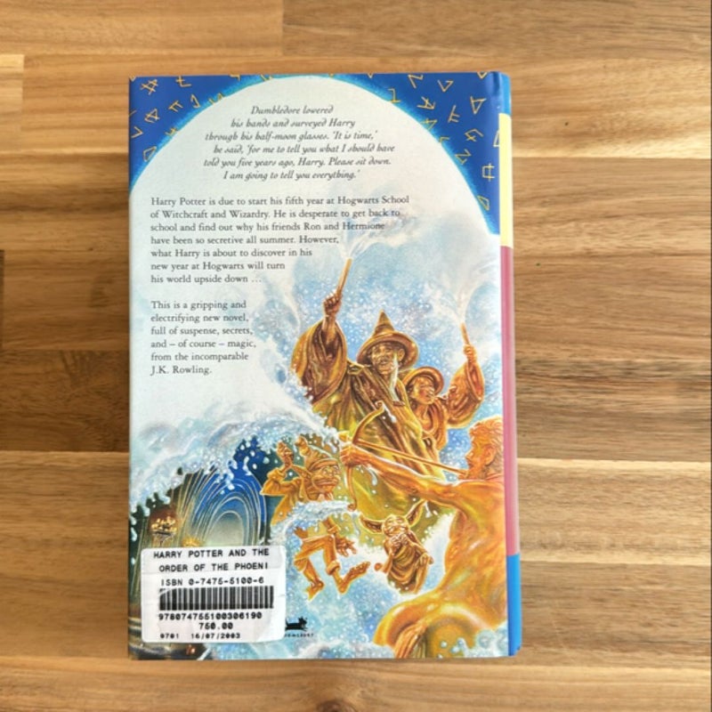 Harry Potter and the Order of the Phoenix (UK first edition)