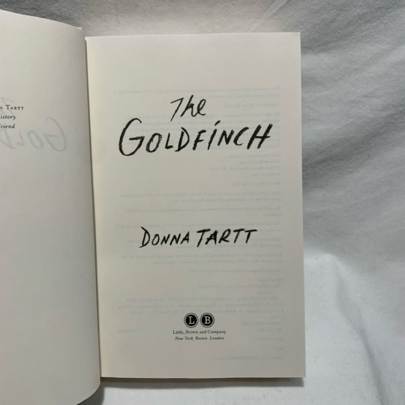 The Goldfinch (1st ed./1st printing)