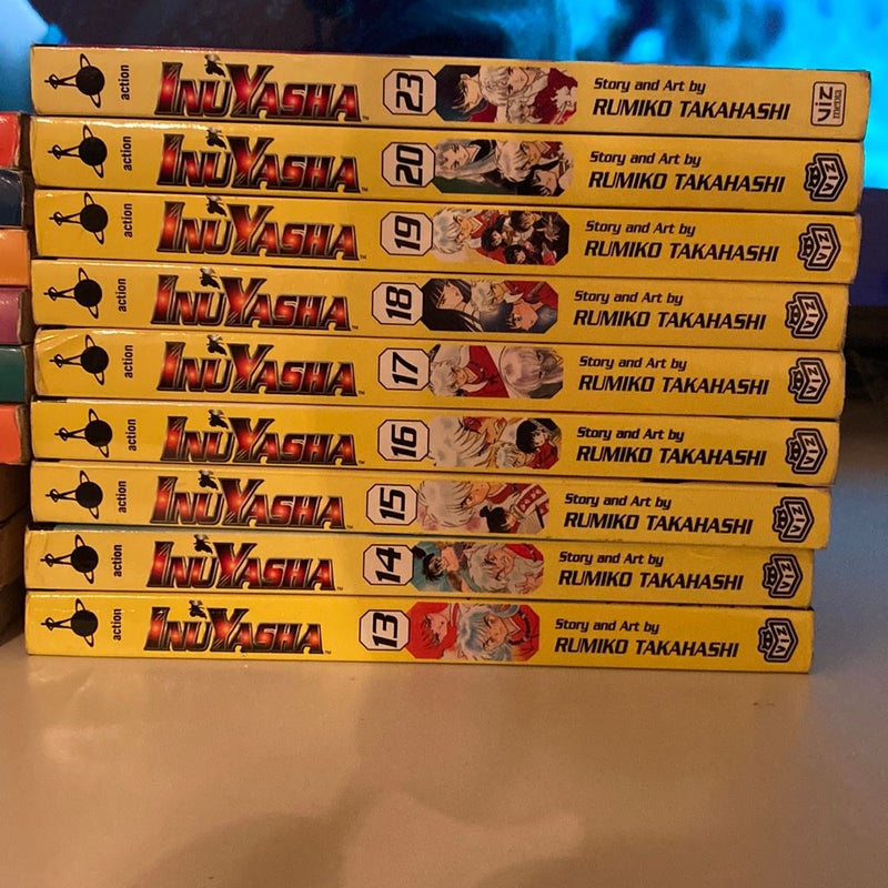Inu-Yasha Books 1, 3-4, 7-20, 23 (originally $206, thats how much i bought them for)