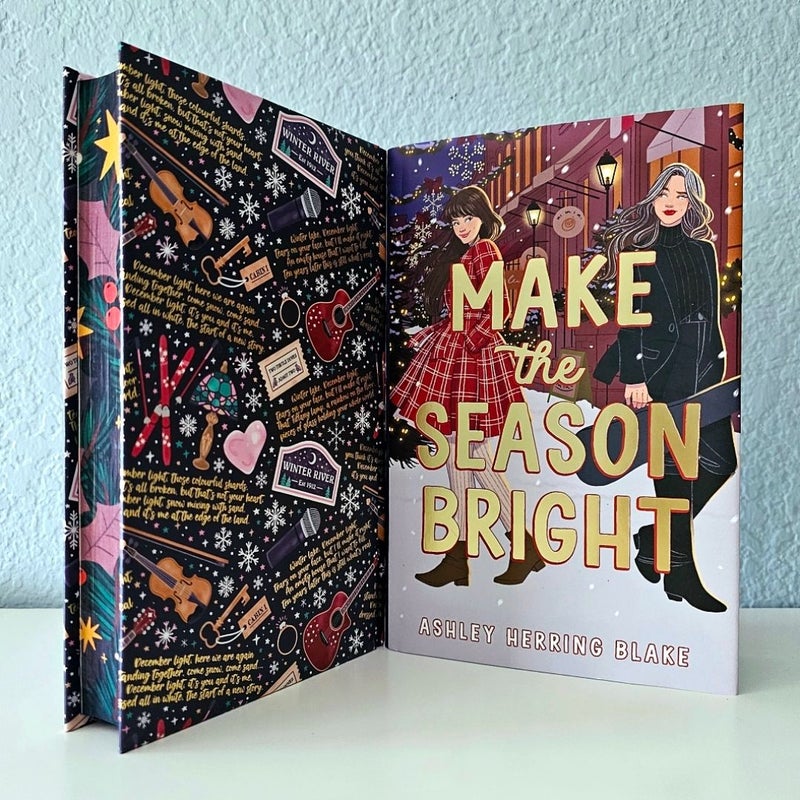 Make the Season Bright SIGNED by Ashley Herring Blake ILLUMICRATE Afterlight NEW