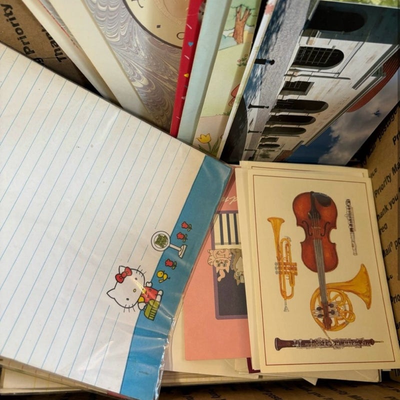 Mystery Box Of Greeting Cards & Stationary New