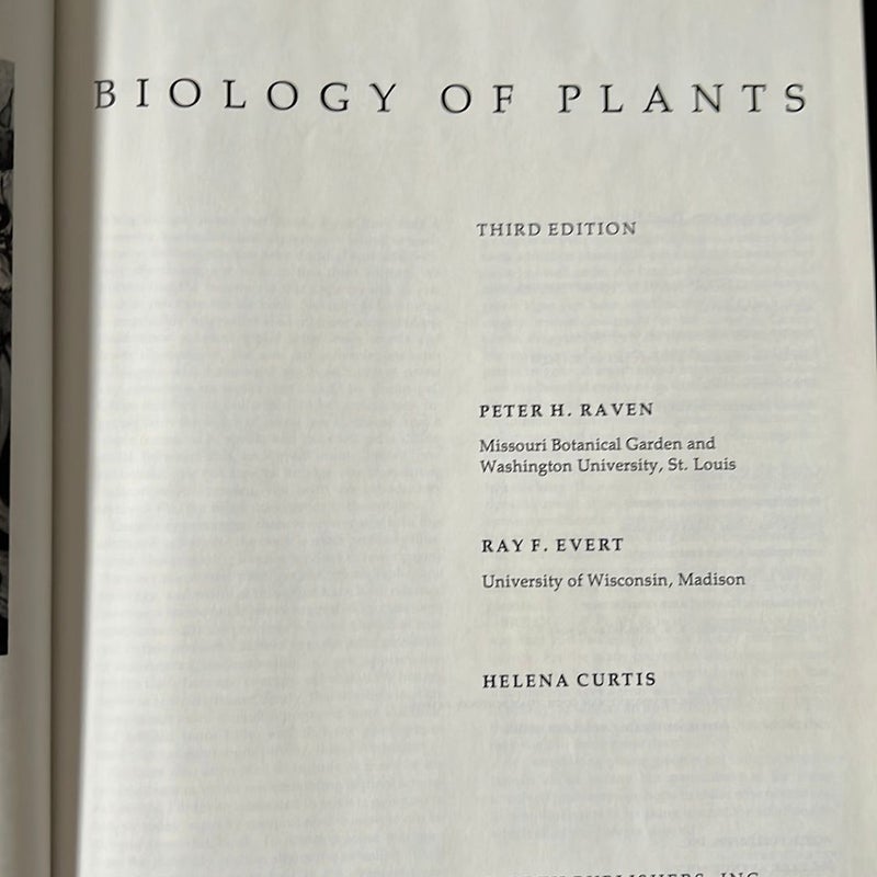 Biology of Plants