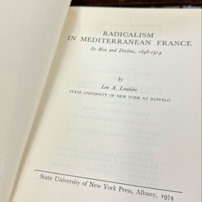 Radicalism in Mediterranean France