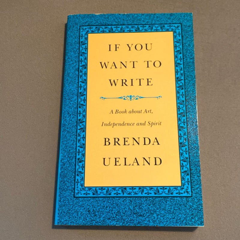 If You Want to Write