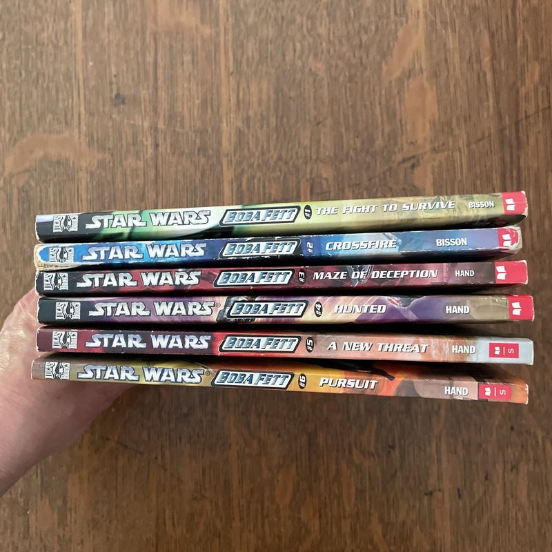 Star Wars Boba Fett Clone Wars novels - set of 6