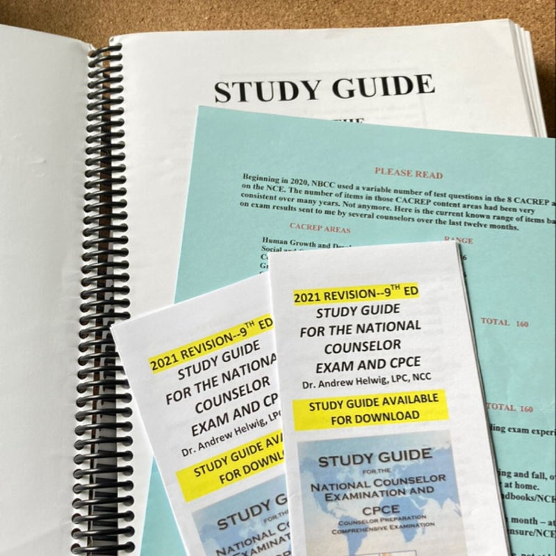 Study Guide for the National Counselor Examination and CPCE