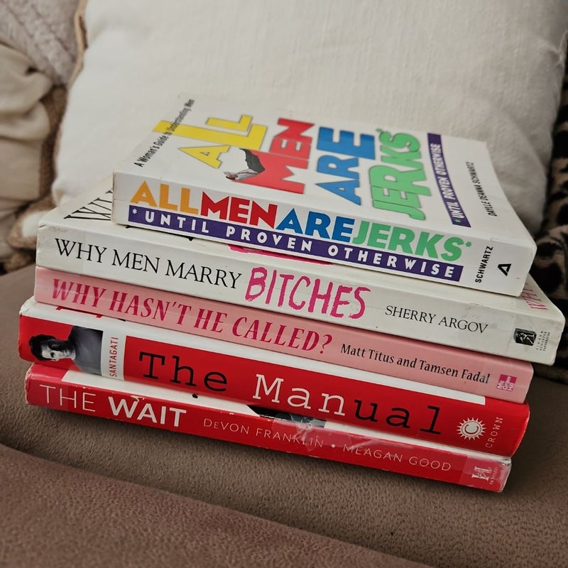 Lot 5 Relationship Books Why Men Marry Bitches etc. 