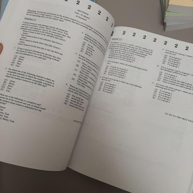 10 Actual, Official LSAT PrepTests by Law School Admission Council