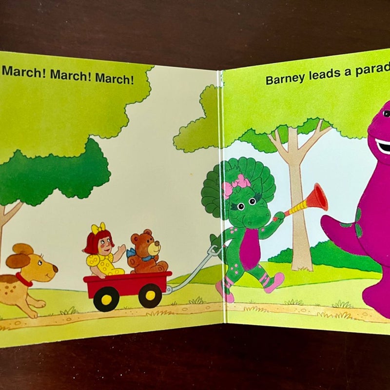 Bundle 1990s Barney the Dinosaur Board Books Educational Toddlers Book Lot Zoo Flaps +