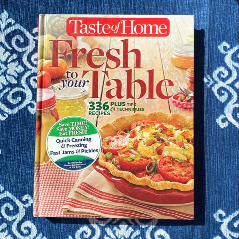 Taste of Home ~ Fresh to your Table