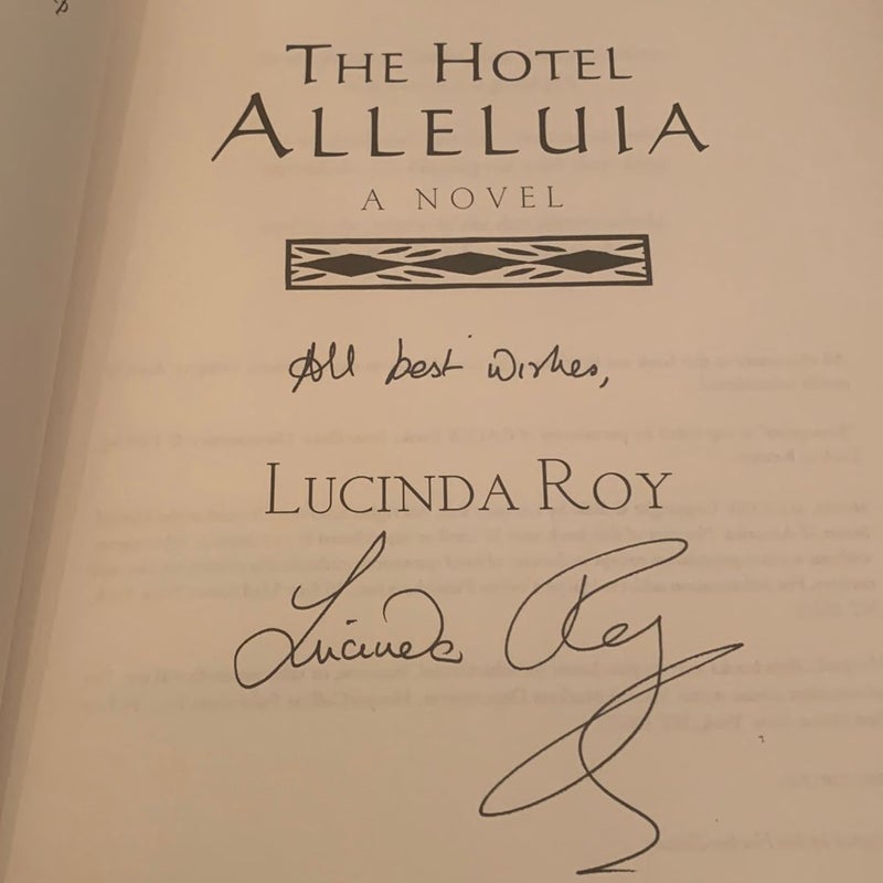 The Hotel Alleluia (Signed, 1st Ed.)