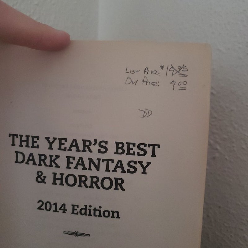 The Year's Best Dark Fantasy and Horror 2014 Edition