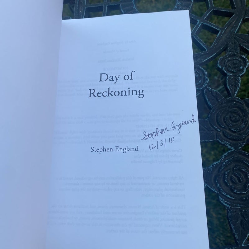 *Signed* Day of Reckoning