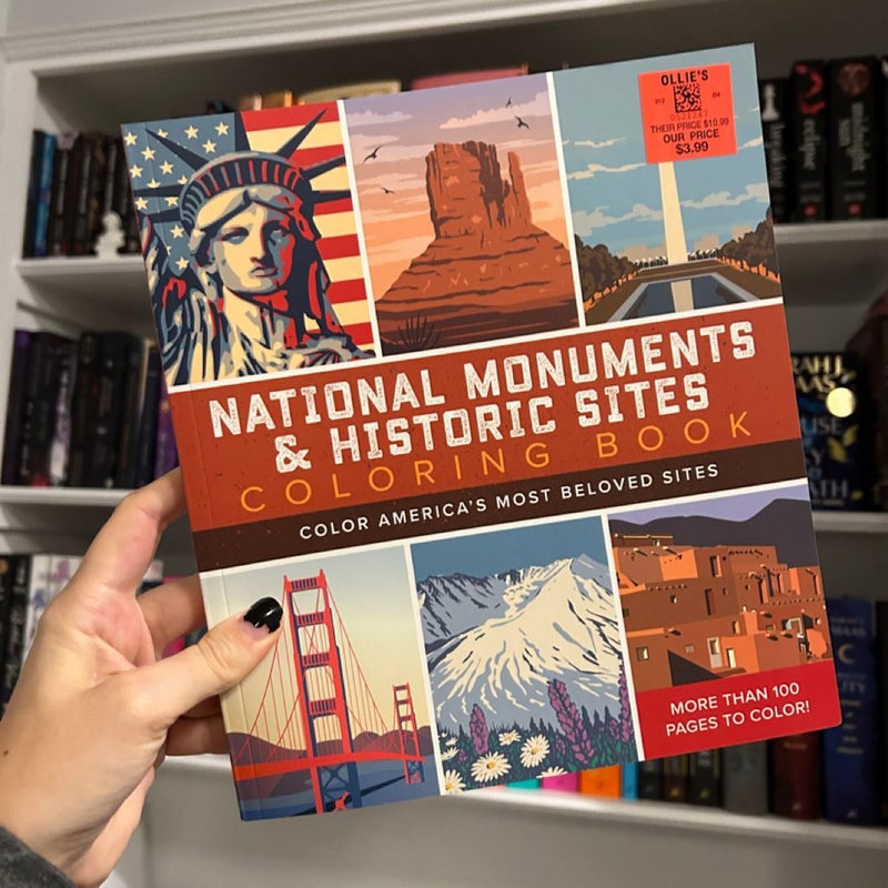 National Monuments and Historical Sites Coloring Book