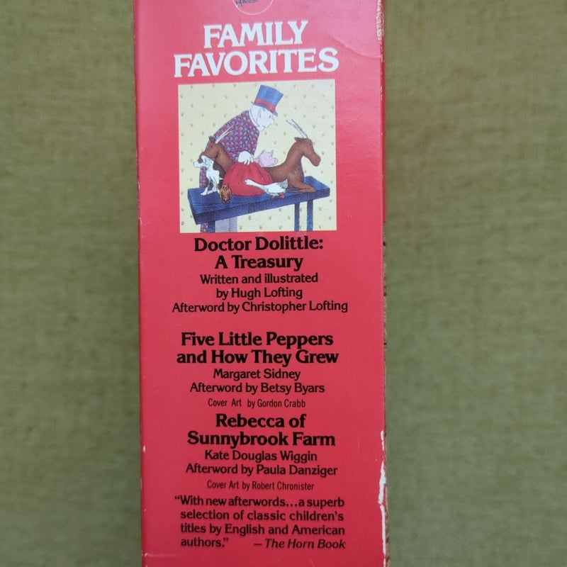 Dell Yearling Classics Set: Doctor Dolittle: A Treasury, Five Little Peppers and How They Grew, Rebecca of Sunnybrook Farm