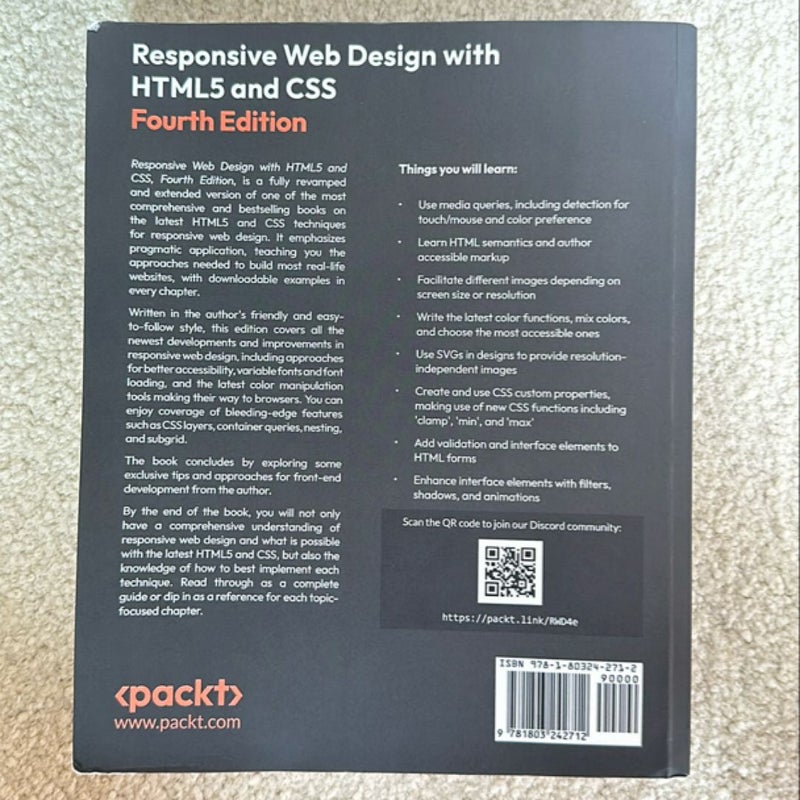 Responsive Web Design with HTML5 and CSS - Fourth Edition