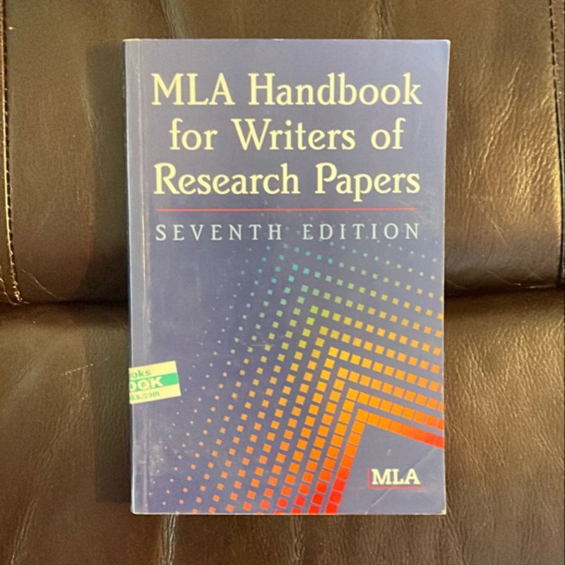 MLA Handbook for Writers of Research Papers