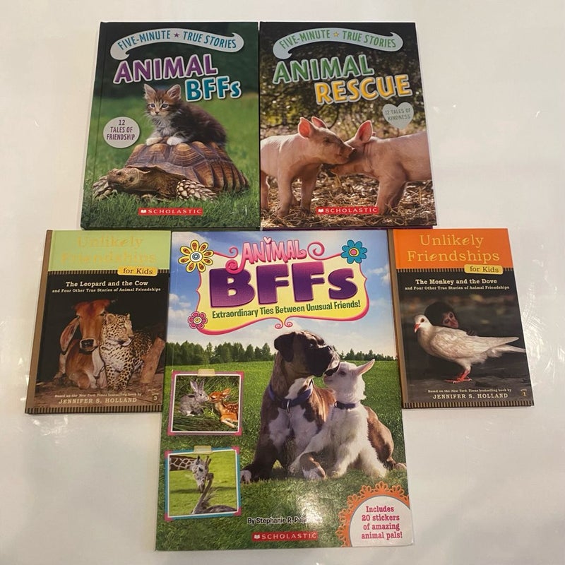 Bundle of 5 Kids’ Books About Animal Friendship Stories